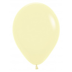 Sempertex Pastel Matte Yellow 12"