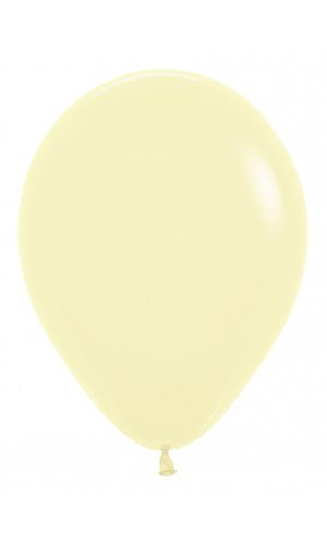 Sempertex Pastel Matte Yellow 12"