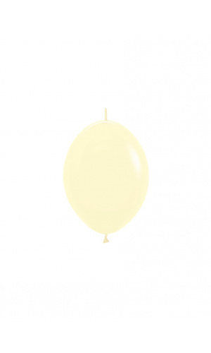 Sempertex Pastel Matte Yellow 6" Links