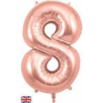 Oaktree 34" Rose Gold Number 8