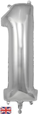 bg603615-Oaktree-34inch-Number-1-Silver.jpg Oaktree 34" Silver Number 1 - Image 1