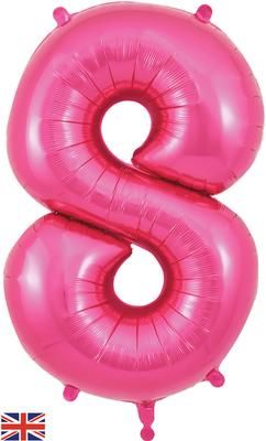 bg603882-Oaktree-34inch-Number-8-Pink.jpg Oaktree 34" Pink Number 8 - Image 1