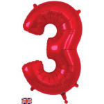 Oaktree 34" Red Number 3