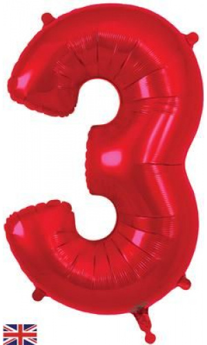 Oaktree 34" Red Number 3