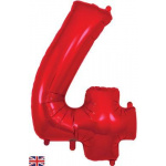 Oaktree 34" Red Number 4