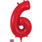 Oaktree 34" Red Number 6