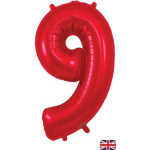 Oaktree 34" Red Number 9