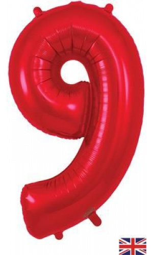 Oaktree 34" Red Number 9