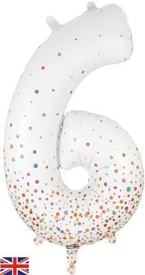 bg606869-Oaktree-34inch-Number-6-Sparkling-Fizz-Holographic-RoseGold.jpg Oaktree 34" Holographic Sparkling Fizz Number 6 - Image 1