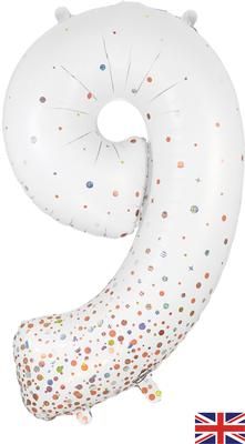 bg606890-Oaktree-34inch-Number-9-Sparkling-Fizz-Holographic-RoseGold.jpg Oaktree 34" Holographic Sparkling Fizz Number 9 - Image 1