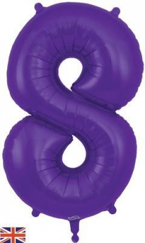 Oaktree 34" Purple Number 8