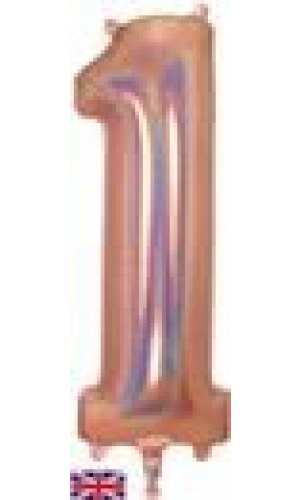 Oaktree 34" Holographic Rose Gold Number 1