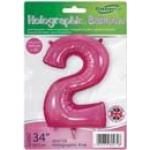 Oaktree 34" Holographic Pink Number 2 - Image 2