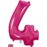 Oaktree 34" Holographic Pink Number 4