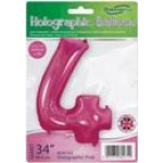 Oaktree 34" Holographic Pink Number 4 - Image 2