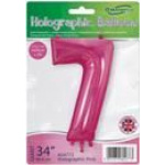 Oaktree 34" Holographic Pink Number 7 - Image 2