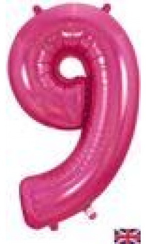 Oaktree 34" Holographic Pink Number 9
