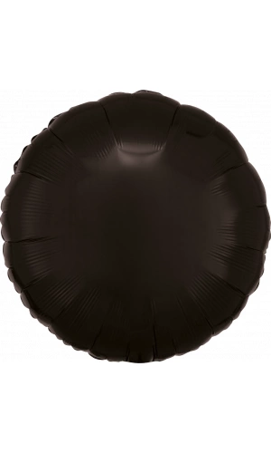 18" Black Foil Round