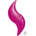 28" Fuchsia Curve
