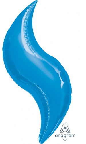 36" Blue Curve