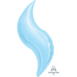 36" Pastel Blue Curve
