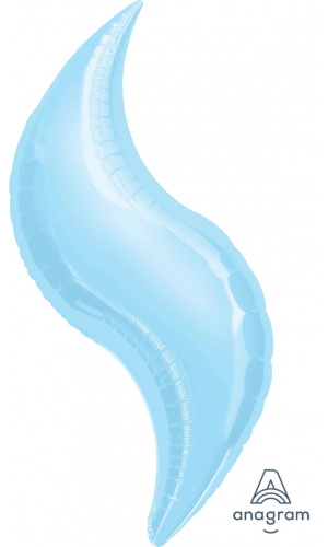 36" Pastel Blue Curve