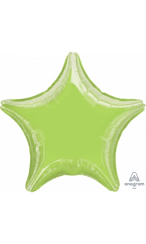 18" Lime Green Foil Star