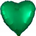 18" Metallic Green Foil Heart