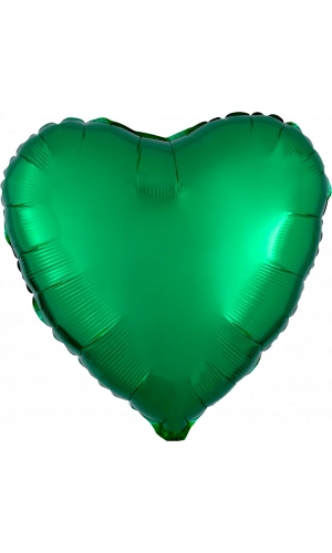 18" Metallic Green Foil Heart