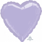 18" Metallic Pearl Pastel Lilac Foil Heart