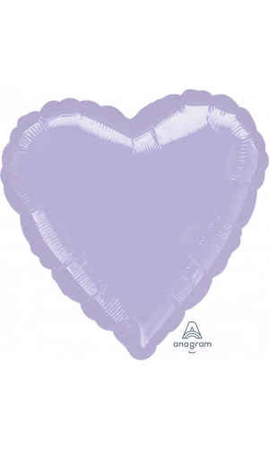 18" Metallic Pearl Pastel Lilac Foil Heart