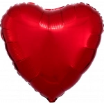 18" Metallic Red Foil Heart
