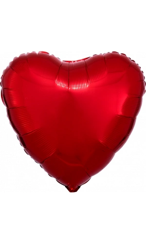 18" Metallic Red Foil Heart