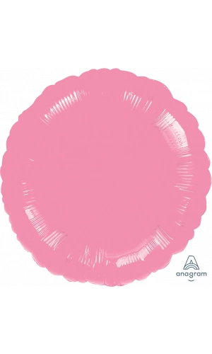 18" Metallic Pink Foil Round