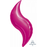 36" Fuchsia Curve
