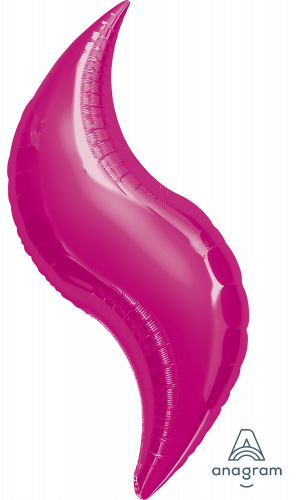 36" Fuchsia Curve