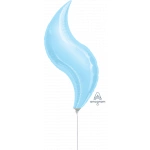 28" Pastel Blue Curve