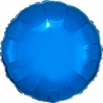 18" Blue Foil Round