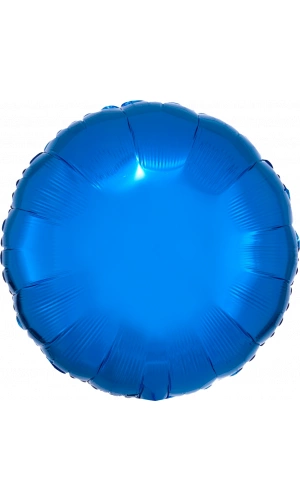 18" Blue Foil Round