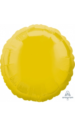 18" Yellow Foil Round