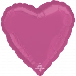 18" Bright Bubble Gum Pink Foil Heart