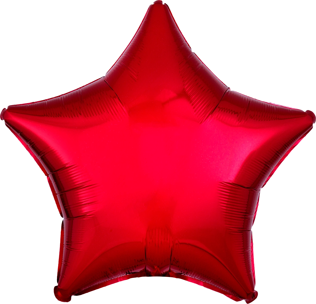 30584-Metallic-Red.webp 18" Red Foil Star - Image 1