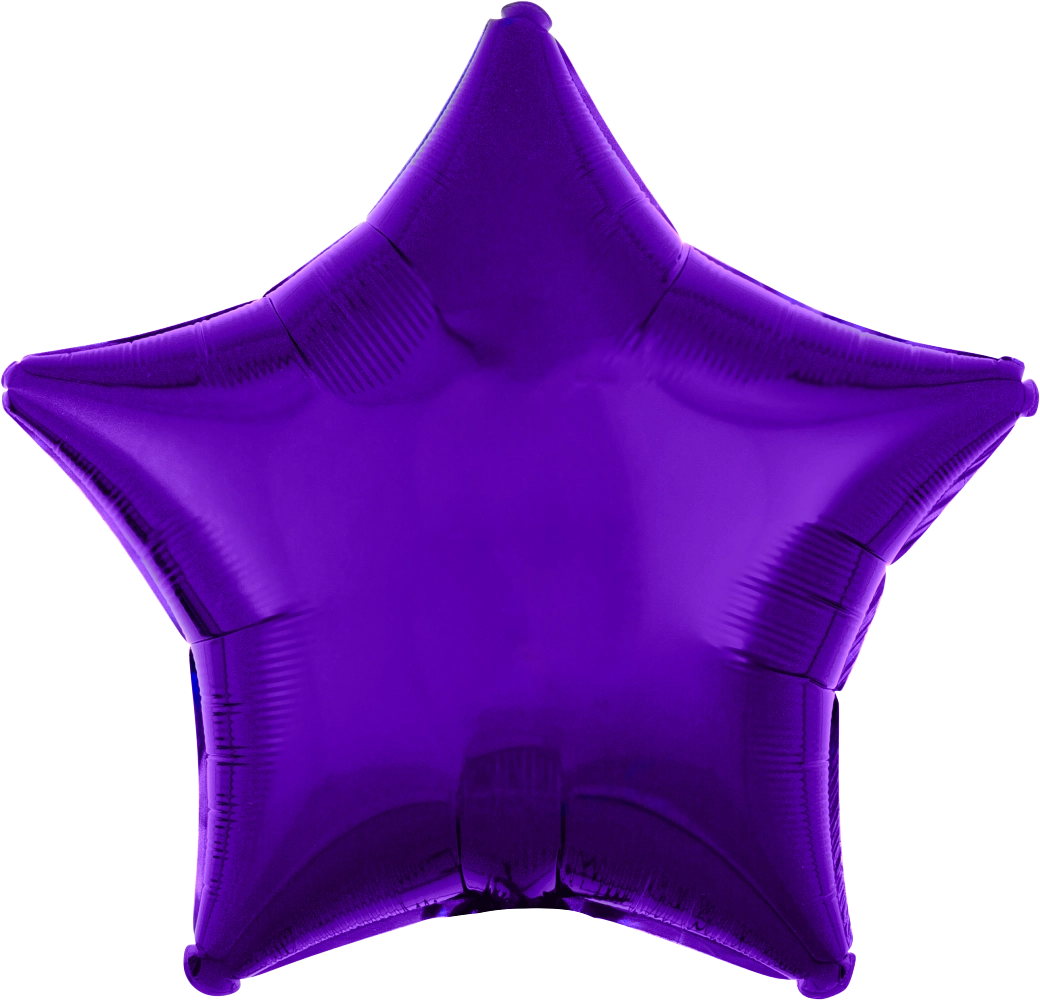 30597-Metallic-Purple.webp 18" Purple Foil Star - Image 1