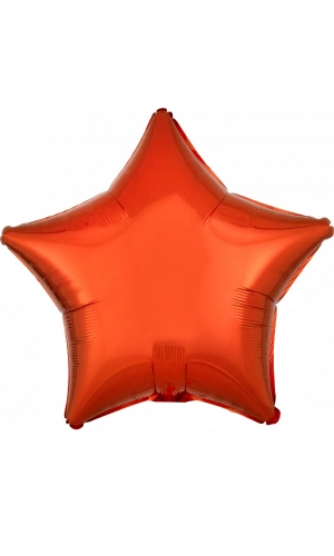 18" Orange Foil Star