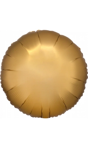 18" Satin Luxe Gold Foil Round