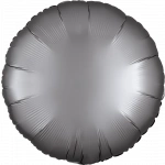 18" Satin Luxe Platinum Foil Round
