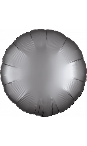 18" Satin Luxe Platinum Foil Round