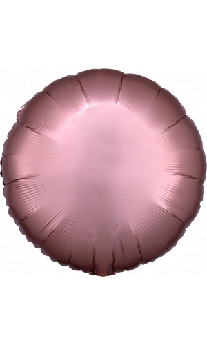 18" Satin Luxe Rose Copper Foil Round