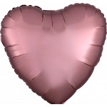 18" Satin Luxe Rose Copper Foil Heart