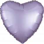 18" Satin Luxe Pastel Lilac Foil Heart